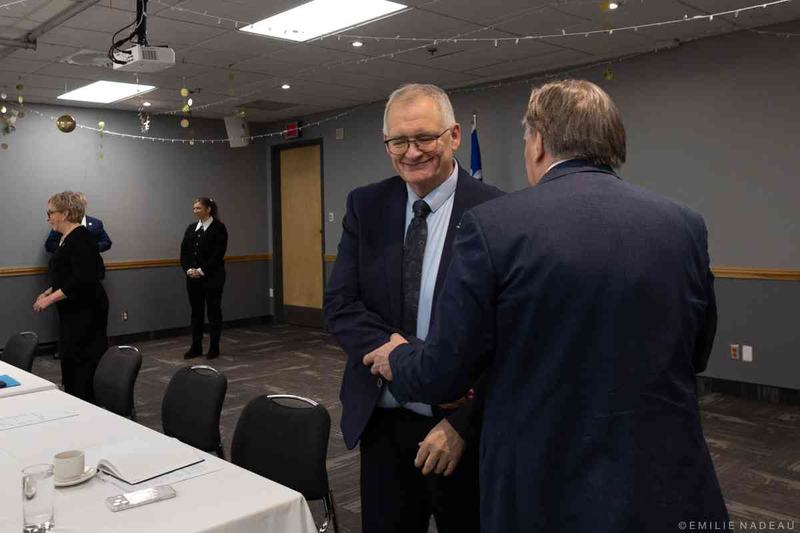 François Legault avec Gilles Chapadeau