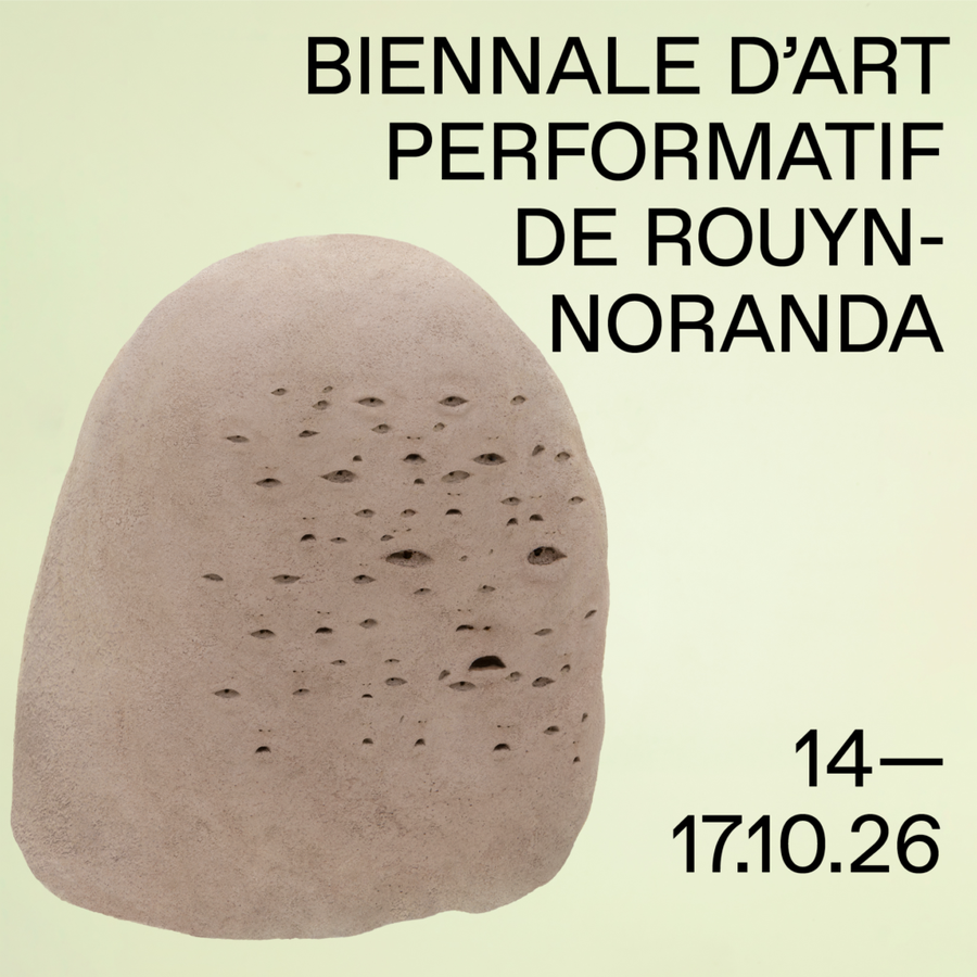 Biennale d'art performatif de Rouyn-Noranda | affiche 2026